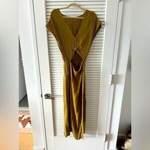 Mustard color dress